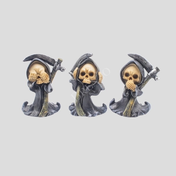 Caveirinhas cego, surdo e mudo (trio)