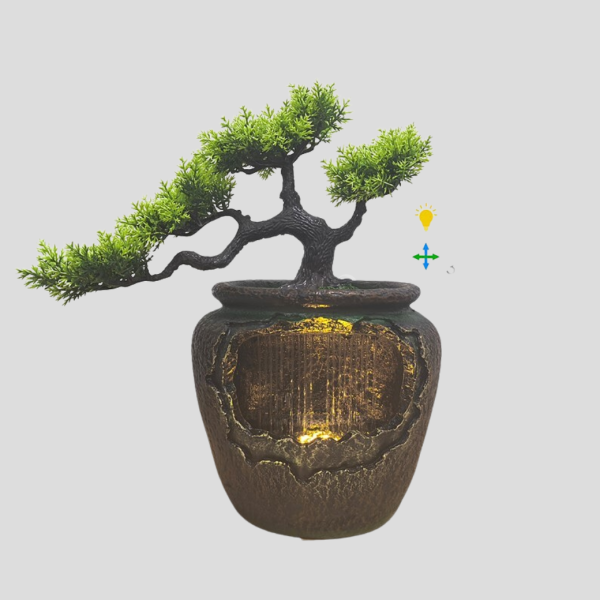 Fonte de água cascata interior