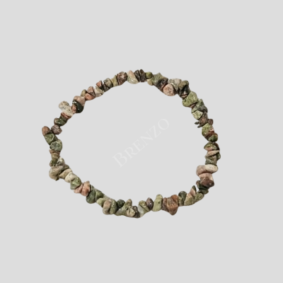 Pulseira chip unakite