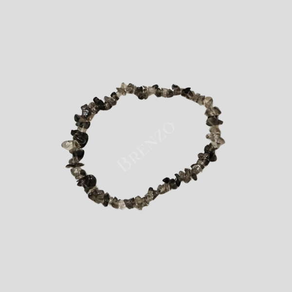 Pulseira de chip quartzo fumado