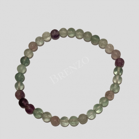 Pulseira fluorite 6mm