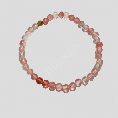 Pulseira turmalina rosa 6mm