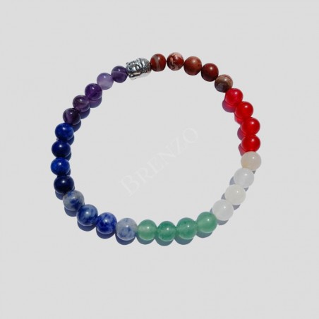 Pulseira 7 chakras cristais